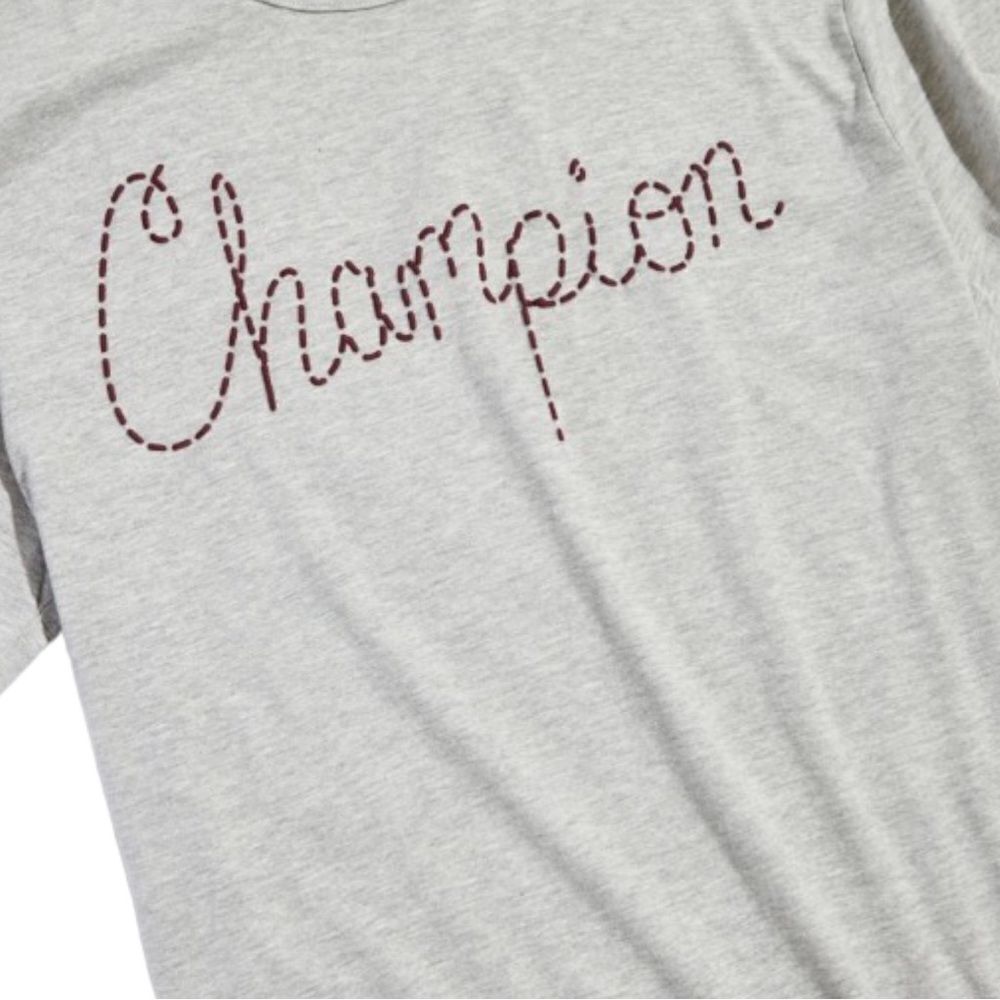 Champion Urban Outfitters UO Lightweight Grey Tee Shirt T-Shirt NEW XL - Picture 2 of 2